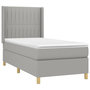 Voir la diapositive 4 : VIDAXL Sommier a lattes de lit matelas LED Gris clair 80x200cm Tissu