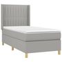 Voir la diapositive 4 : VIDAXL Sommier a lattes de lit matelas LED Gris clair 80x200cm Tissu