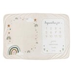 ATMOSPHERA Coffret Couverture Bébé  Arc-en-Ciel  120cm Multicolore