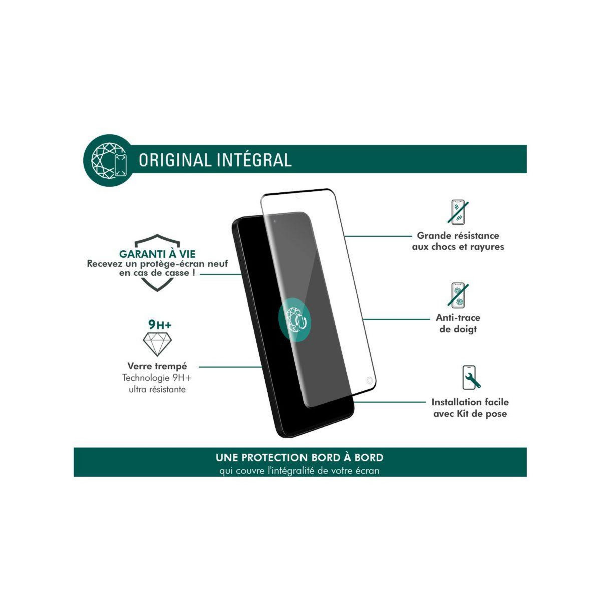 FORCE GLASS Protège écran Honor 90 smart verre trempé