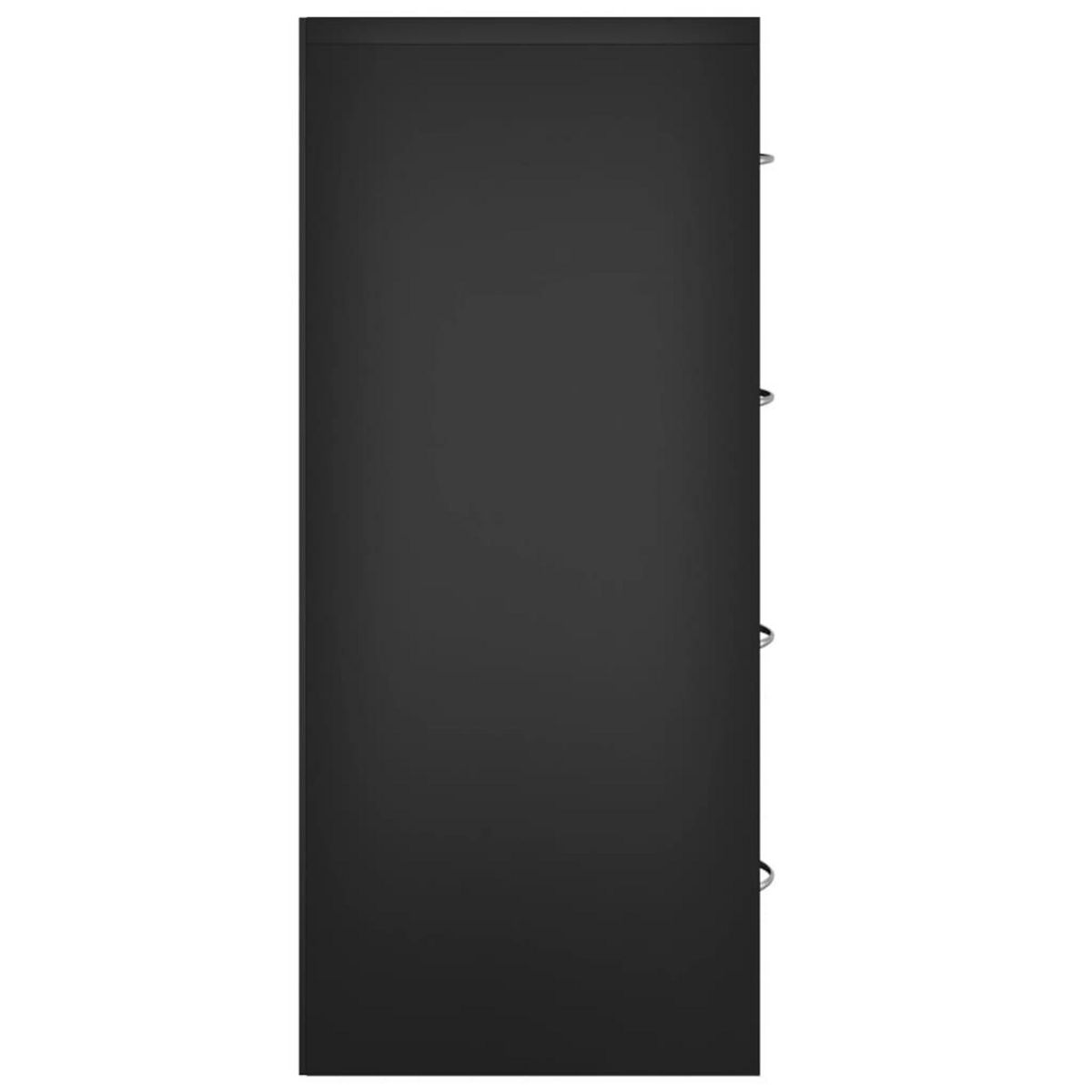 VIDAXL Buffet avec 4 tiroirs 60x30,5x71 cm Noir