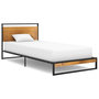 Voir la diapositive 1 : VIDAXL Cadre de lit sans matelas metal 90x200 cm