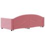 Voir la diapositive 5 : VIDAXL Lit de jour avec gigogne sans matelas rose 90x200 cm