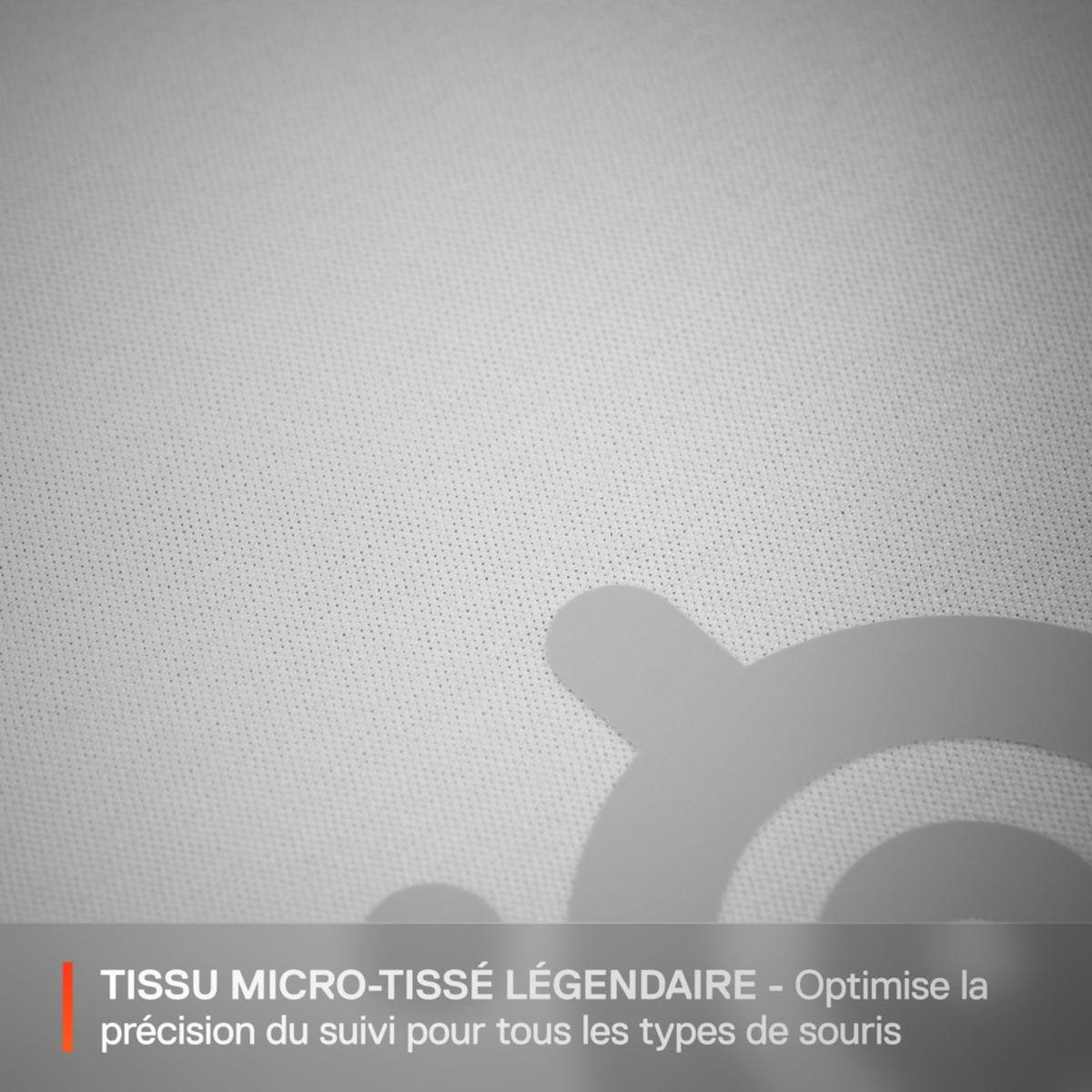 STEEL SERIES Tapis de souris QcK M Blanc