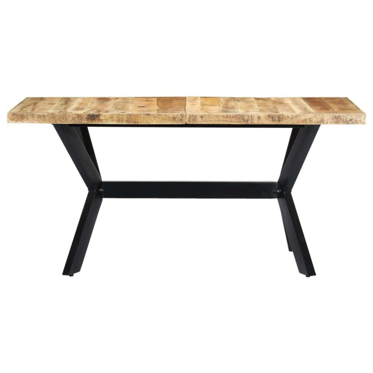 VIDAXL Table a manger 160x80x75 cm Bois de manguier massif brut