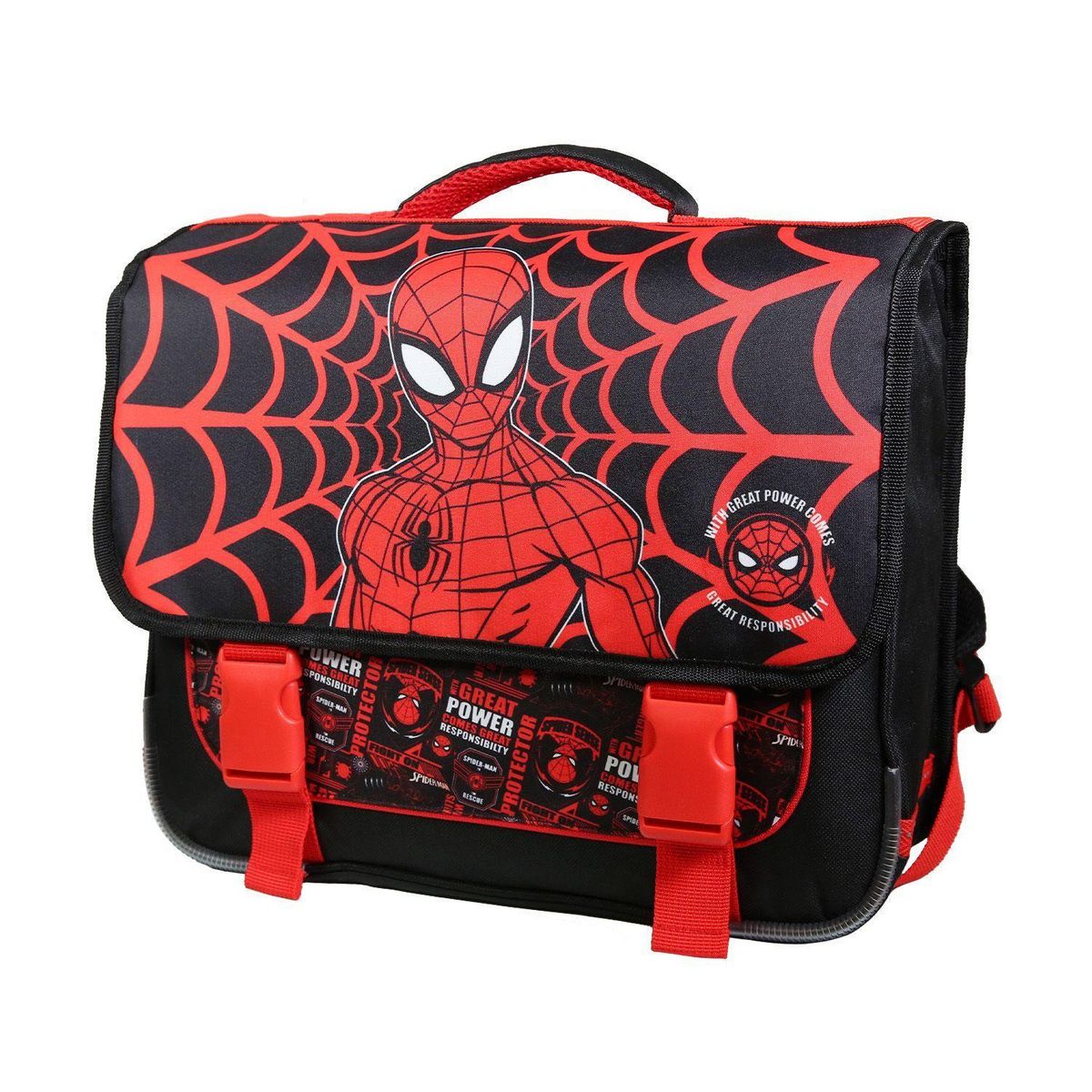 Bagtrotter BAGTROTTER Cartable 38 cm Spiderman Noir