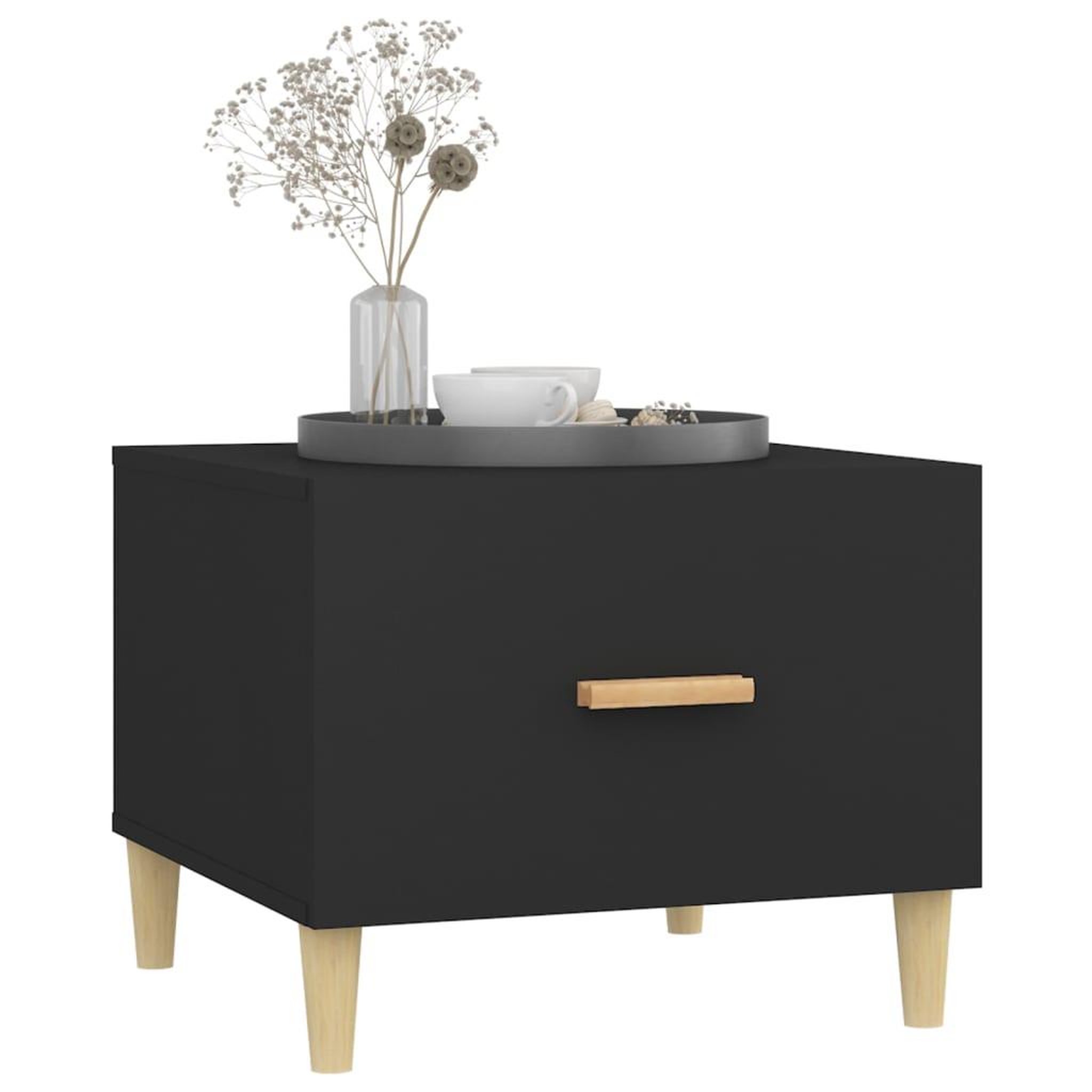 Voir la diapositive 5 : VIDAXL Tables basses 2 pcs noir 50x50x40 cm bois d'ingenierie