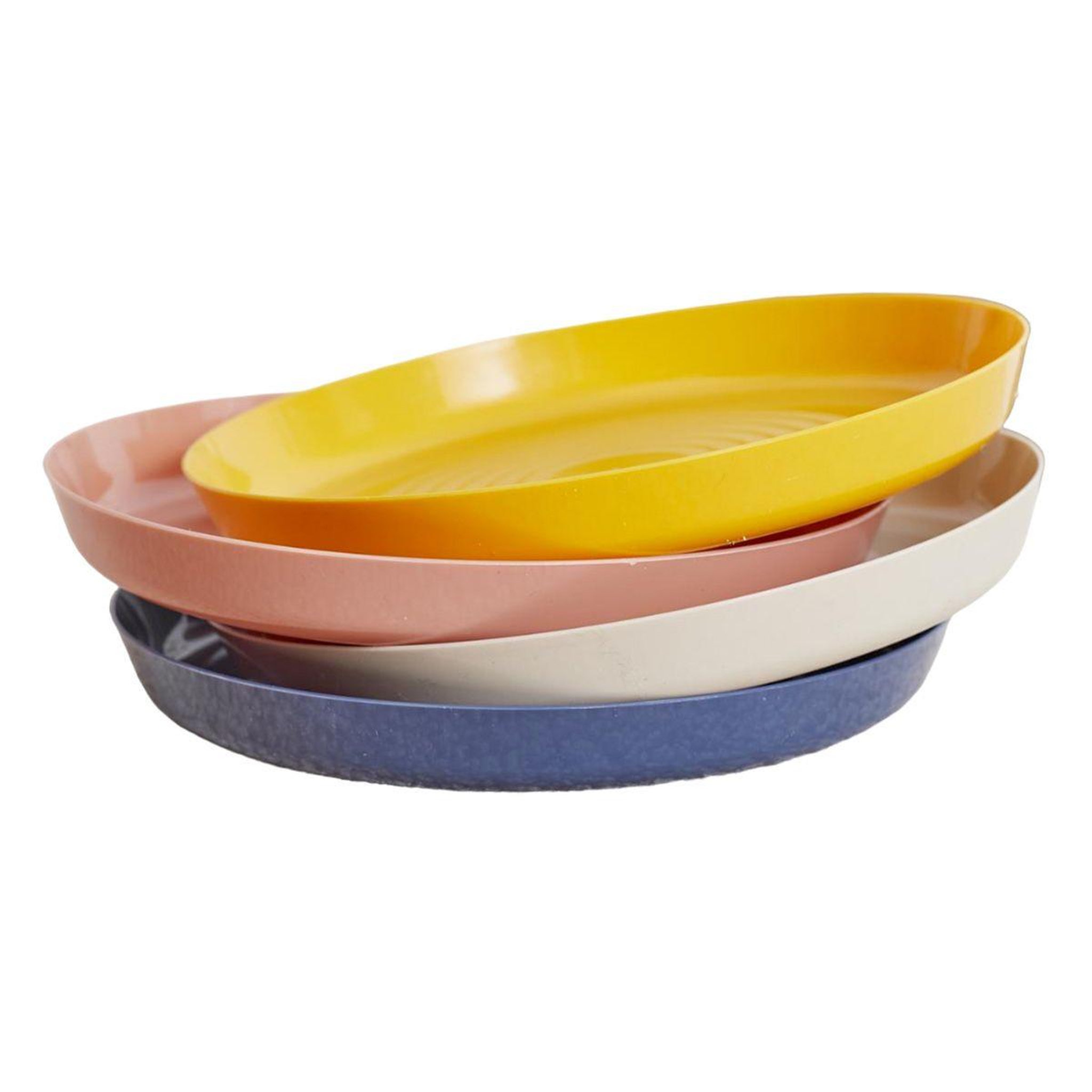 Tom & Zoé Lot de 4 assiettes bébé  tom  18cm multicolore