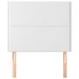 Voir la diapositive 3 : VIDAXL Tetes de lit 2 pcs Blanc 100x5x78/88 cm Similicuir
