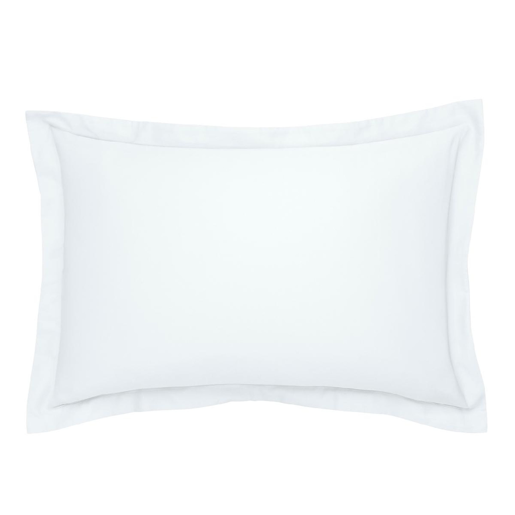 Voir la diapositive 2 : DODO Taie d'oreiller harmonie satin de coton coloris blanc
