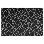 SECRET DE GOURMET Lot 6x Set de table design craquelé Alph. Coloris disponibles : Gris, Noir