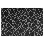 SECRET DE GOURMET Lot 6x Set de table design craquelé Alph. Coloris disponibles : Noir, Gris