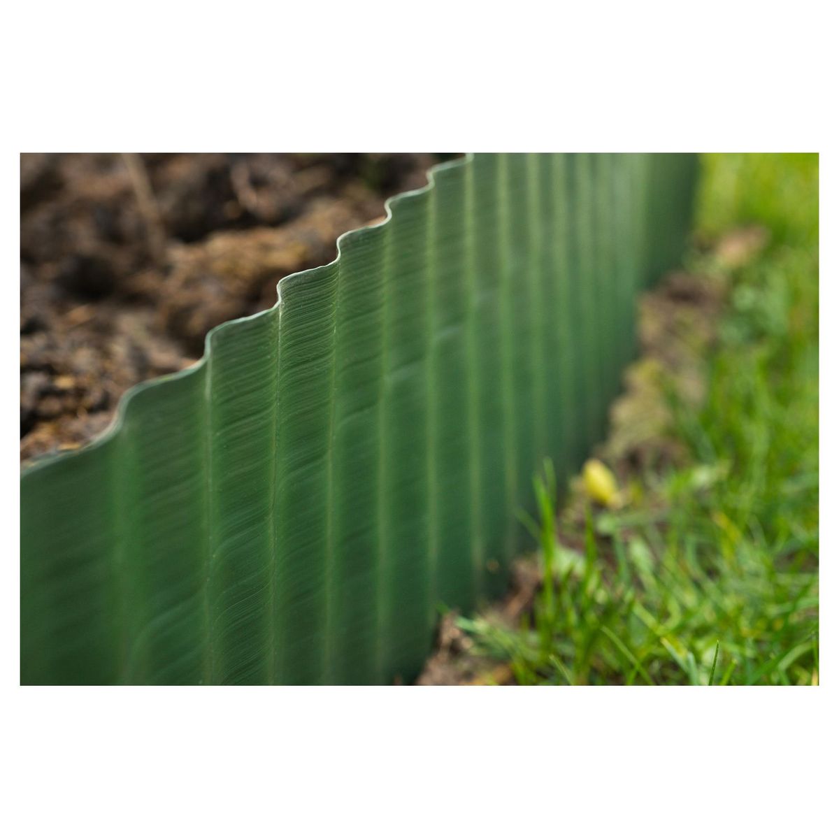 NATURE Bordure à gazon PVC vert - H20 cm x 9 m