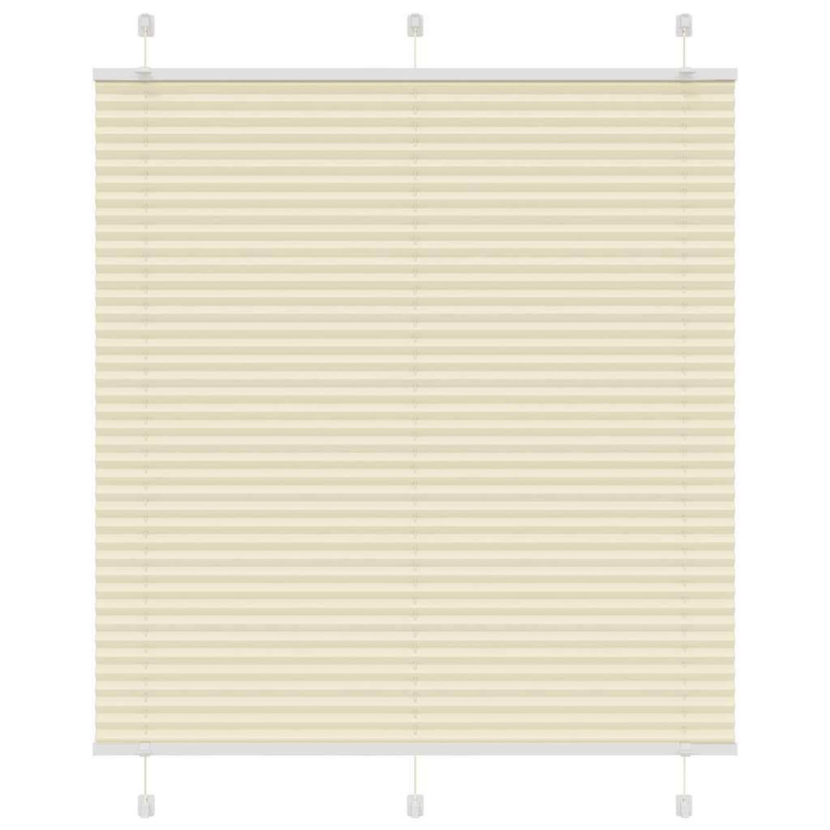 VIDAXL Store plisse creme 115x100cm largeur du tissu 114,4cm polyester