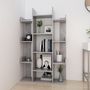 Voir la diapositive 3 : VIDAXL Bibliotheque Gris beton 86x25,5x140 cm Bois d'ingenierie