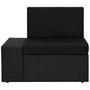 Voir la diapositive 5 : VIDAXL Salon de jardin 8 pcs Resine tressee Noir