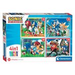 CLEMENTONI Clementoni Puzzles Sonic, 4in1 21522