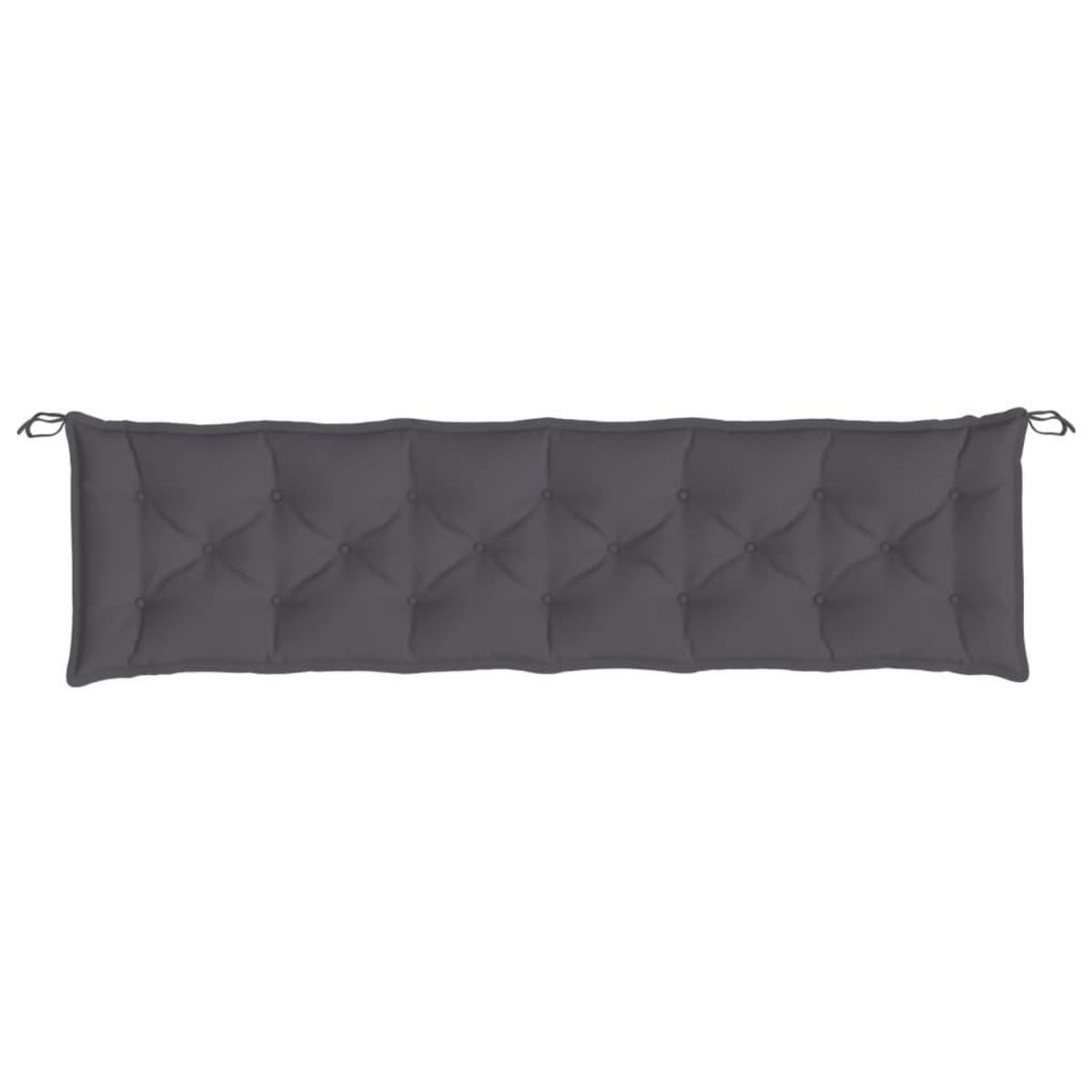 VIDAXL Coussins de banc de jardin lot de 2 anthracite tissu Oxford