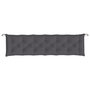 Voir la diapositive 5 : VIDAXL Coussins de banc de jardin lot de 2 anthracite tissu Oxford