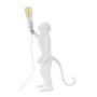 Voir la diapositive 2 : Paris Prix Lampe à Poser en Résine  Singe  55cm Blanc