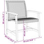Voir la diapositive 6 : VIDAXL Chaises de jardin lot de 2 gris resine tressee et bois d'acacia
