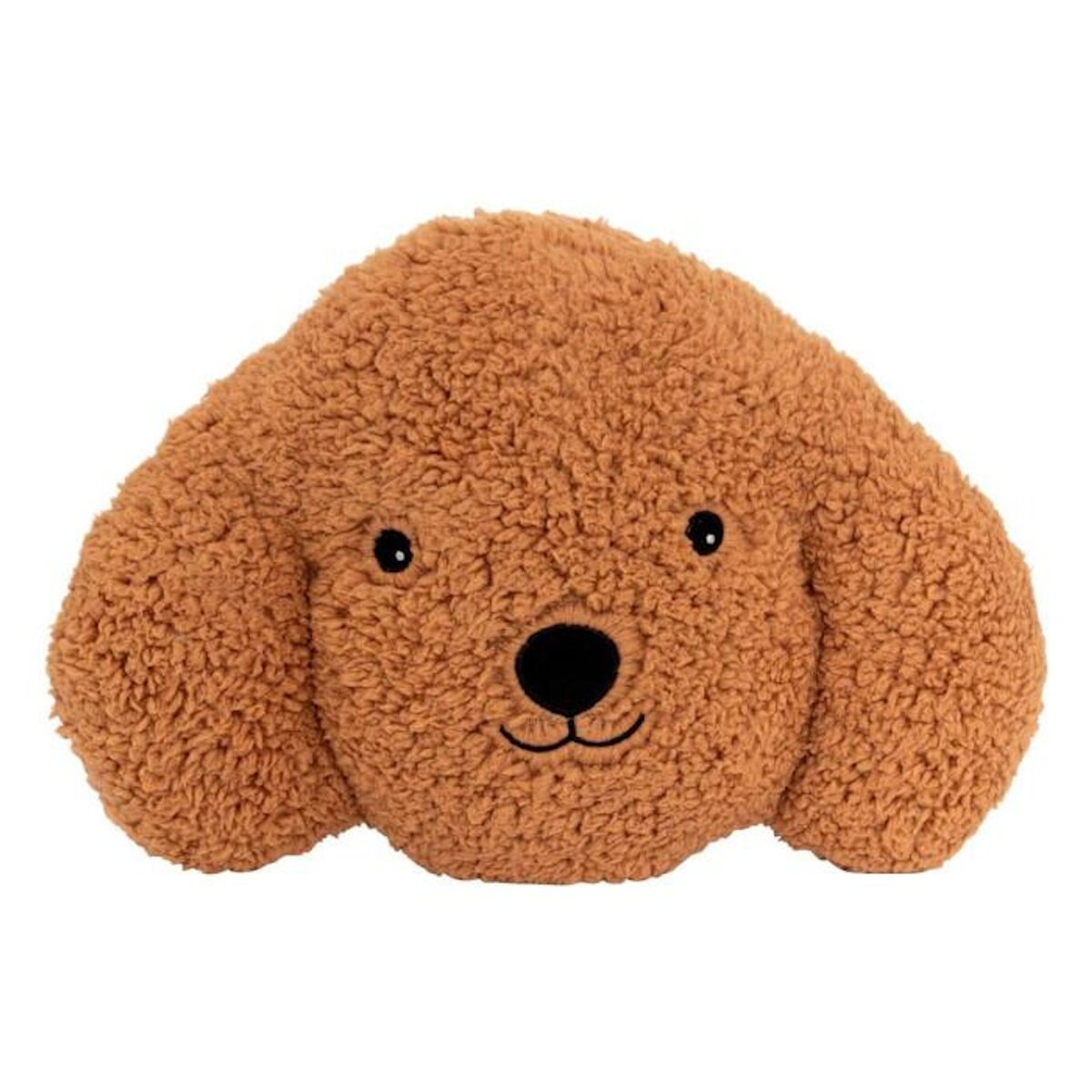 Atmosphera Kids Coussin Bouclette Tête de Chien  Scott  36cm Marron