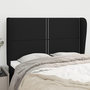 Voir la diapositive 1 : VIDAXL Tete de lit avec oreilles Noir 147x23x118/128 cm Tissu