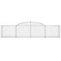 Voir la diapositive 3 : VIDAXL Panier de gabions arque 300x50x60/80 cm Fer galvanise
