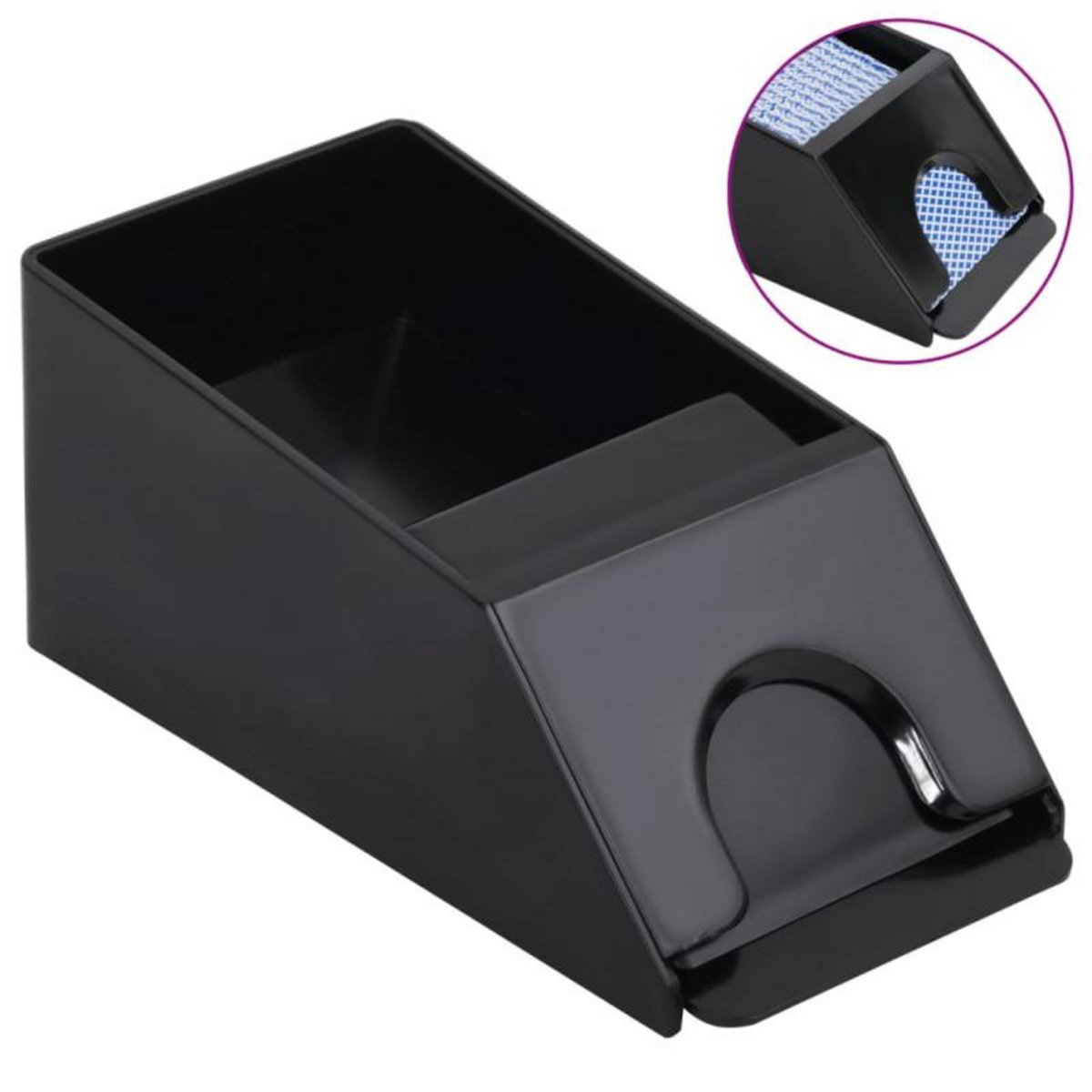 VIDAXL Sabot de cartes à jouer noir 2 jeux