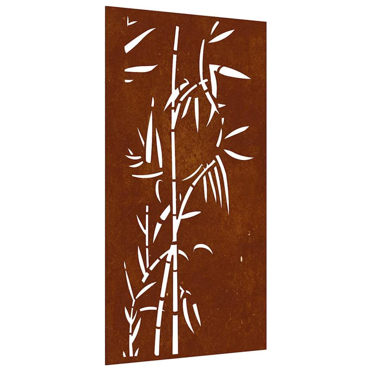VIDAXL Decoration murale jardin 105x55 cm acier corten design bambou