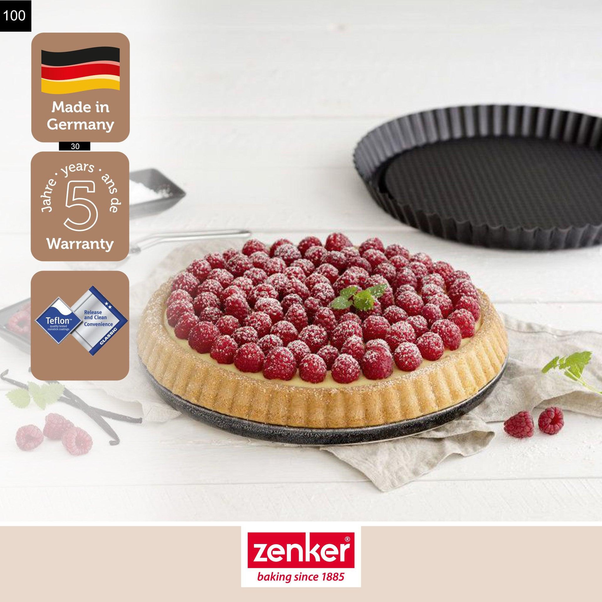 Voir la diapositive 4 : ZENKER Lot de 2 plats à tartes renversées 30 cm zenker black metallic