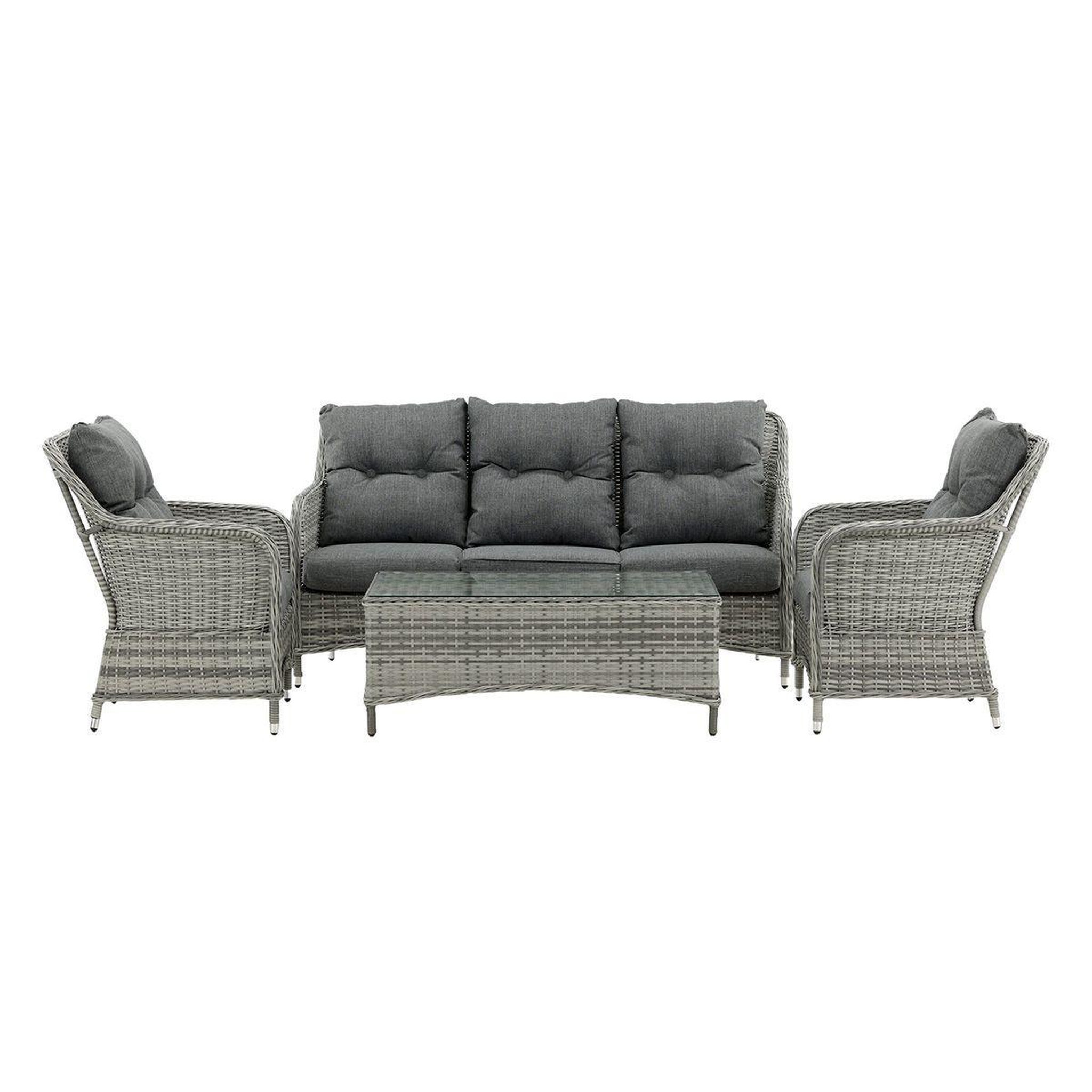Paris Prix Salon de jardin  vikelund  176cm gris