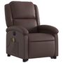 Voir la diapositive 4 : VIDAXL Fauteuil inclinable de massage electrique marron similicuir