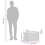 Voir la diapositive 6 : VIDAXL Tables d'appoint de jardin 2 pcs gris rotin bois massif