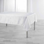 Voir la diapositive 1 : Paris Prix Nappe Imprimé Jacquard  Ophélie  140x250cm Blanc
