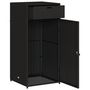 Voir la diapositive 6 : VIDAXL Armoire de rangement de jardin noir 55x55x111 cm résine tressée