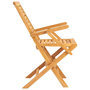 Voir la diapositive 5 : VIDAXL Chaises de jardin pliantes lot de 2 56x63x90cm bois massif teck