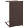 Voir la diapositive 2 : VIDAXL Table en forme de C marron 40x35x60 cm resine tressee