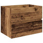 Voir la diapositive 3 : VIDAXL Meuble lavabo avec bassin et robinet integres vieux bois
