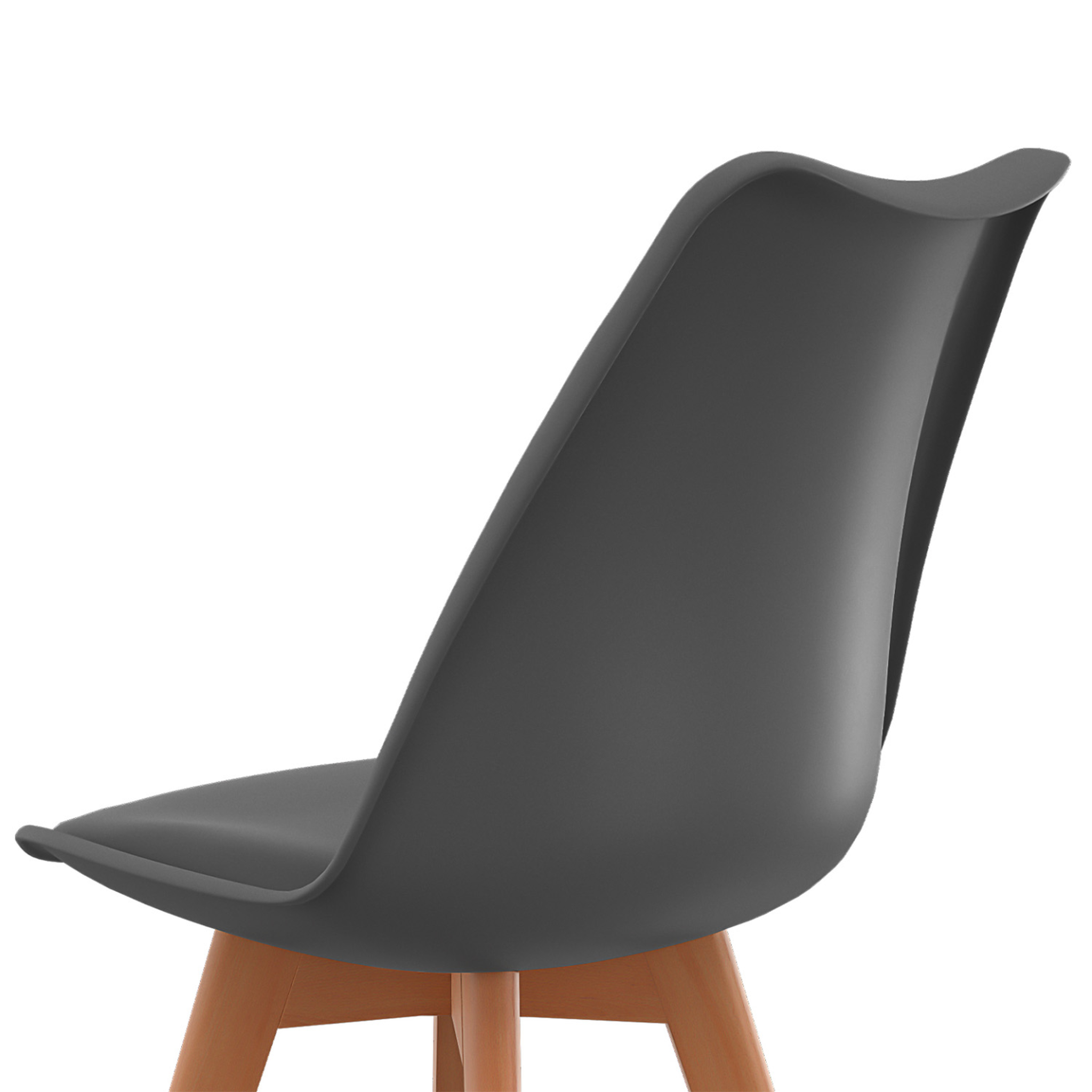 Voir la diapositive 6 : ID MARKET Lot de 8 chaises scandinaves sara mix color blanc x2, gris clair x2, gris foncé x2, noir x2
