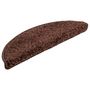 Voir la diapositive 3 : VIDAXL Tapis d'escalier 10 pcs 56x17x3 cm Marron