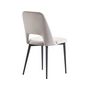 Voir la diapositive 6 : Habitat et Jardin Lot de 2 chaises en velours  Fedora  - Gris clair