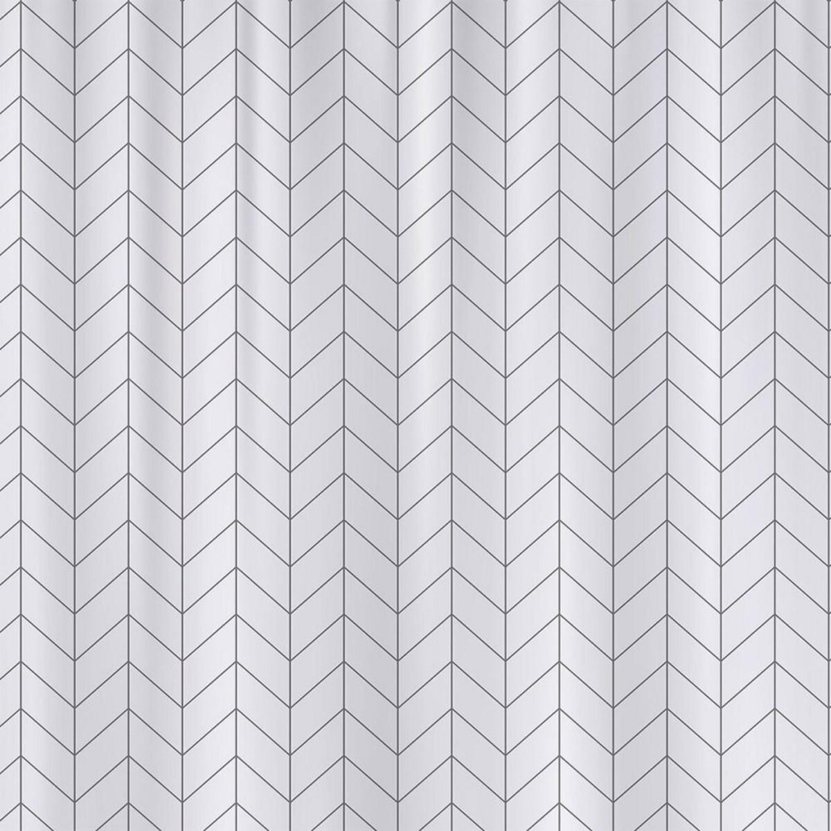 FORNORD Rideau de douche 180x180 cm Lines