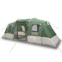 Voir la diapositive 2 : VIDAXL Tente de camping tunnel 4 personnes vert impermeable