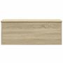 Voir la diapositive 4 : VIDAXL Boîte de rangement chene sonoma 90x35x35 cm bois d'ingenierie