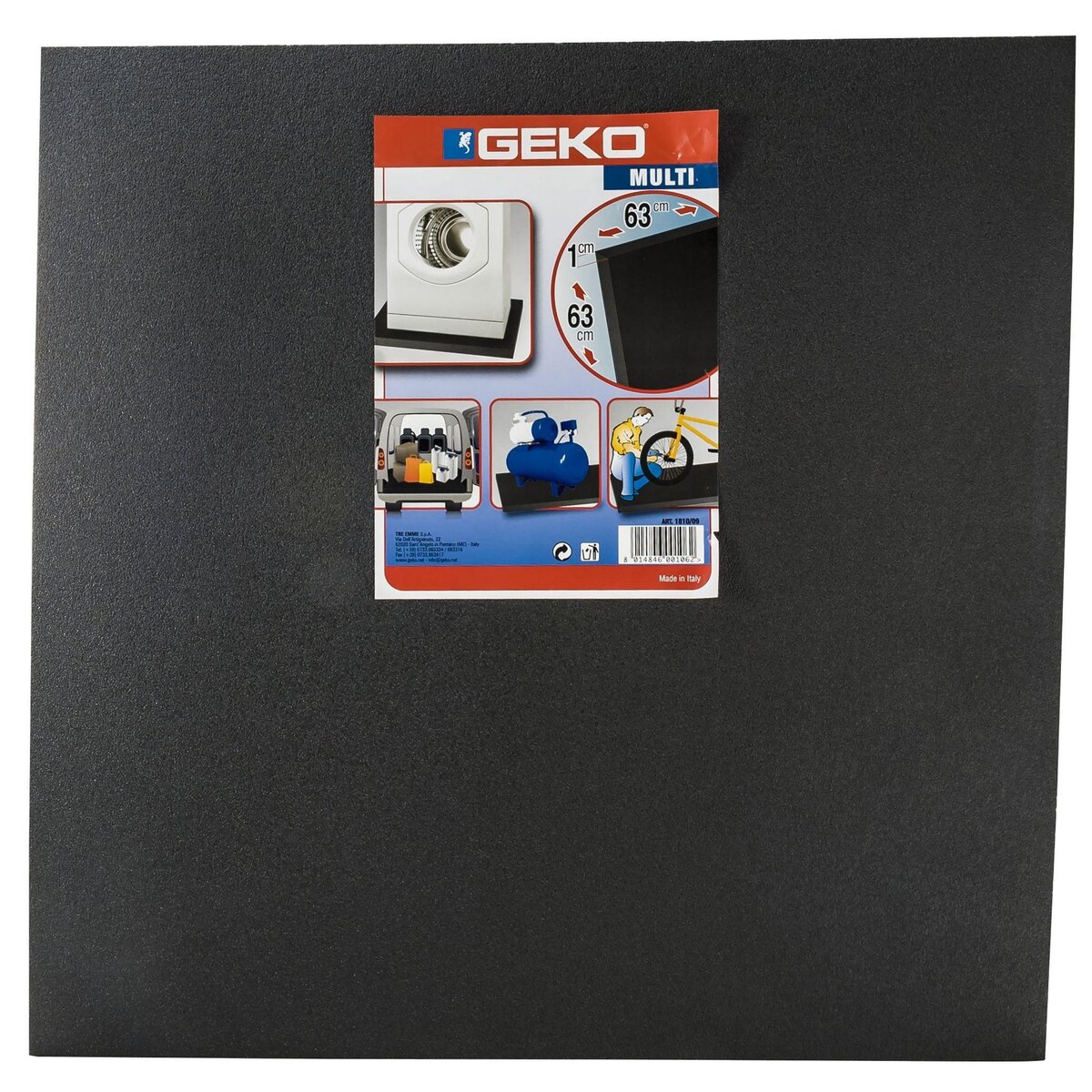 Geko Plaque anti vibration et antichoc de 63 x 63 cm