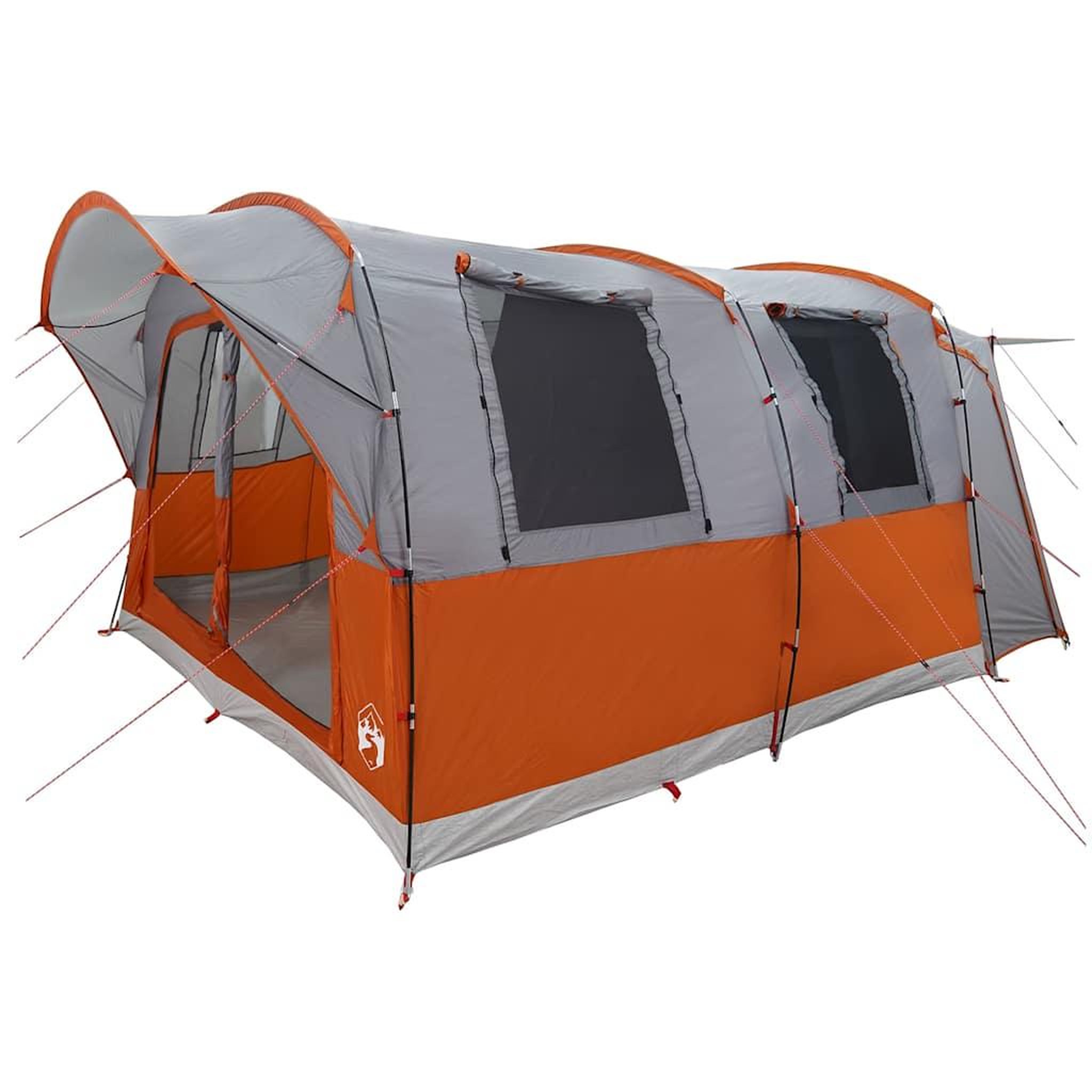 Voir la diapositive 4 : VIDAXL Tente de voiture 4 personnes gris et orange impermeable