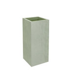 Eda Pot de fleurs carré Basalt Up 29,5 x 49,5 cm - 36 L - Vert amande - Eda