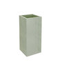 Voir la diapositive 1 : Eda Pot de fleurs carré Basalt Up 29,5 x 49,5 cm - 36 L - Vert amande - Eda