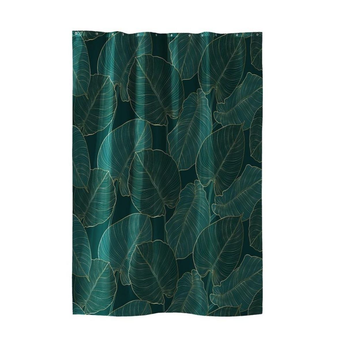 Douceur d'Intérieur Rideau de douche polyester 180x200 Jade